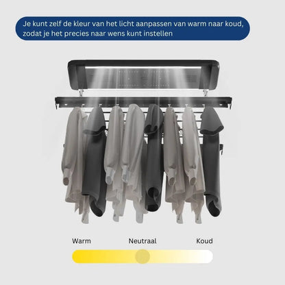 Wasophoogte Plafonddroogrek TopDry Classic - Zwart