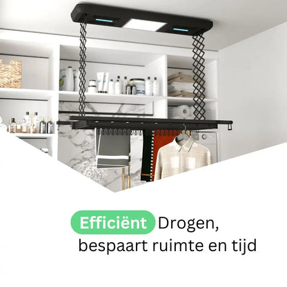 Wasophoogte Plafonddroogrek TopDry Pro - Zwart