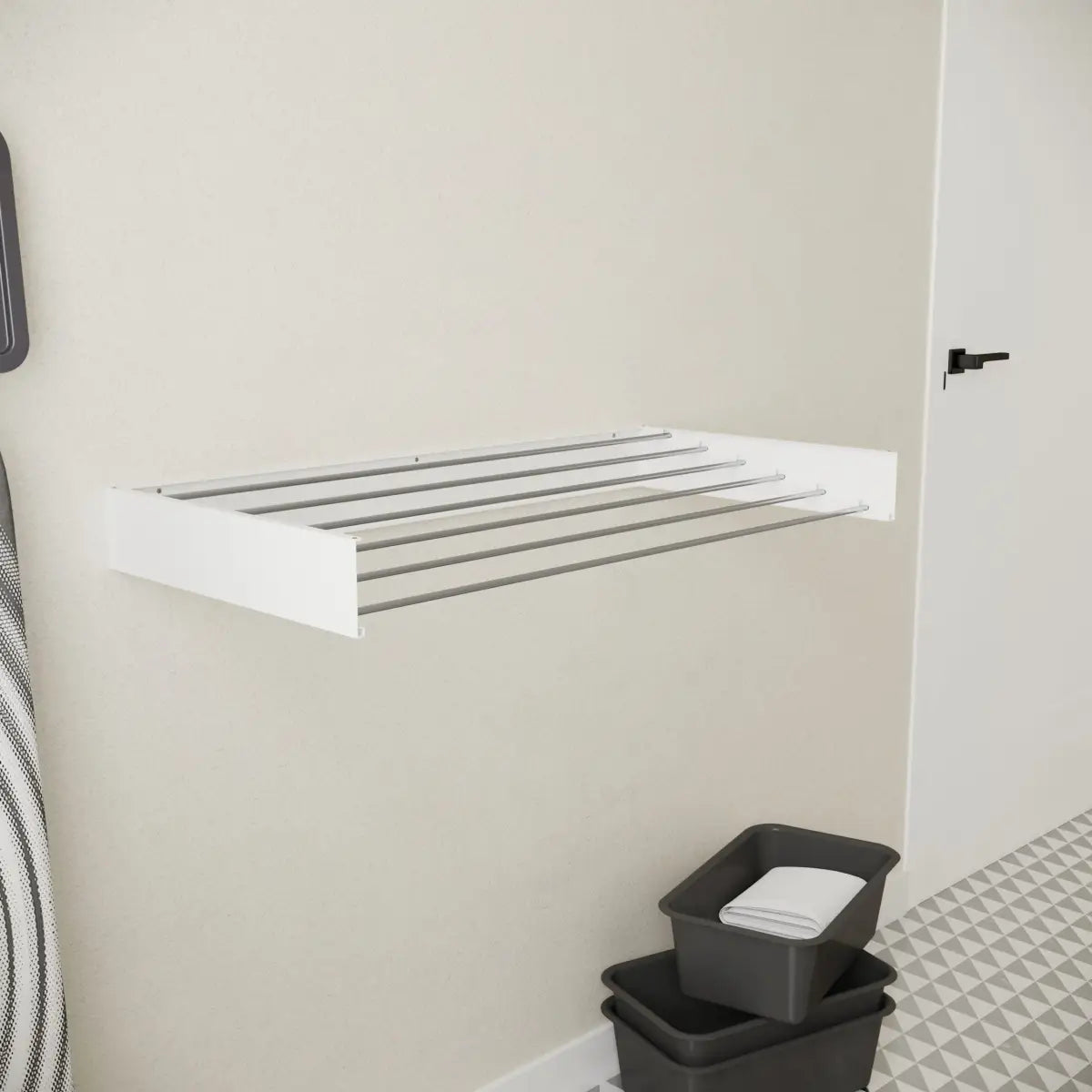 Wasophoogte® Wanddroogrek – WallDry 100 cm – Wit