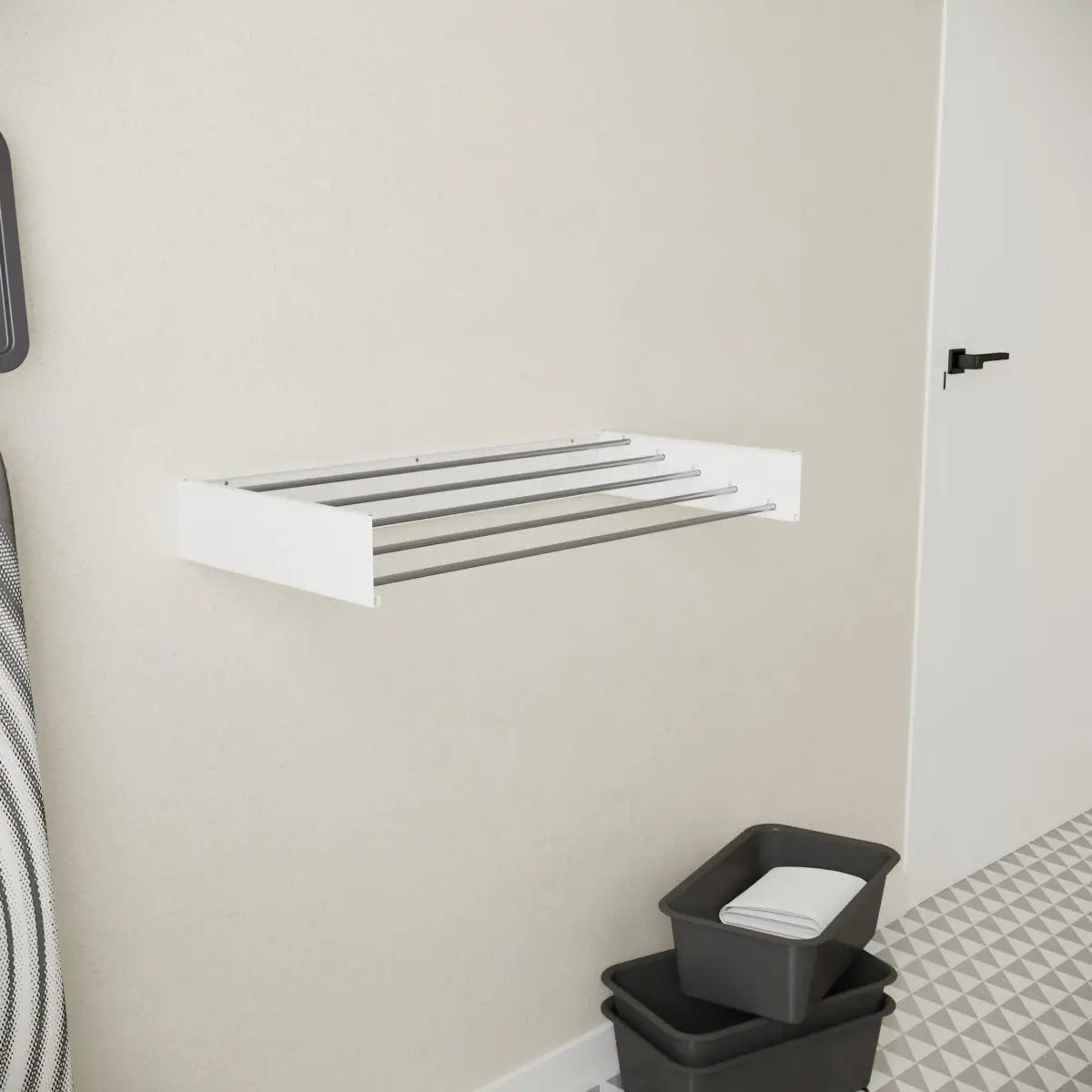 Wasophoogte® Wanddroogrek – WallDry 80 cm – Wit