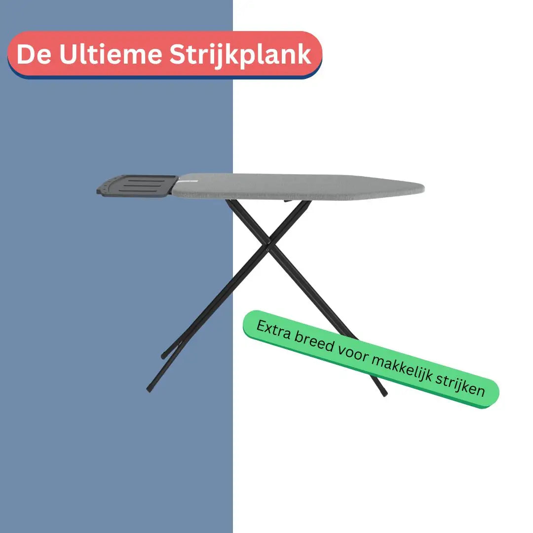 Wasophoogte Strijkplank Extra breed 122*43 cm (L*B)
